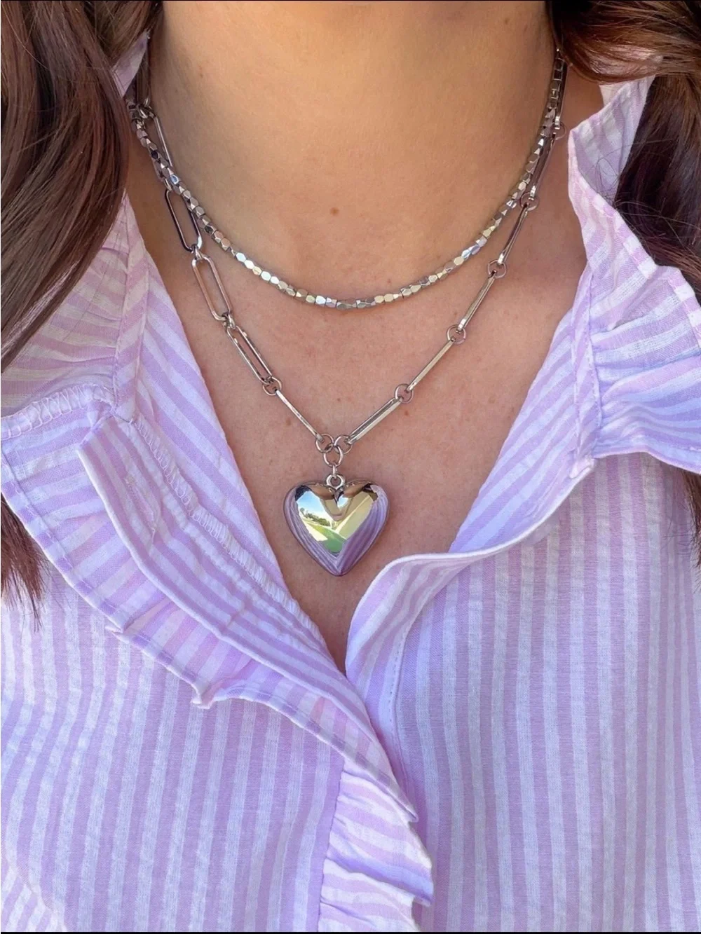 Park Lane Silver Heart Pendant Necklace Lovelle - Picture 3 of 8